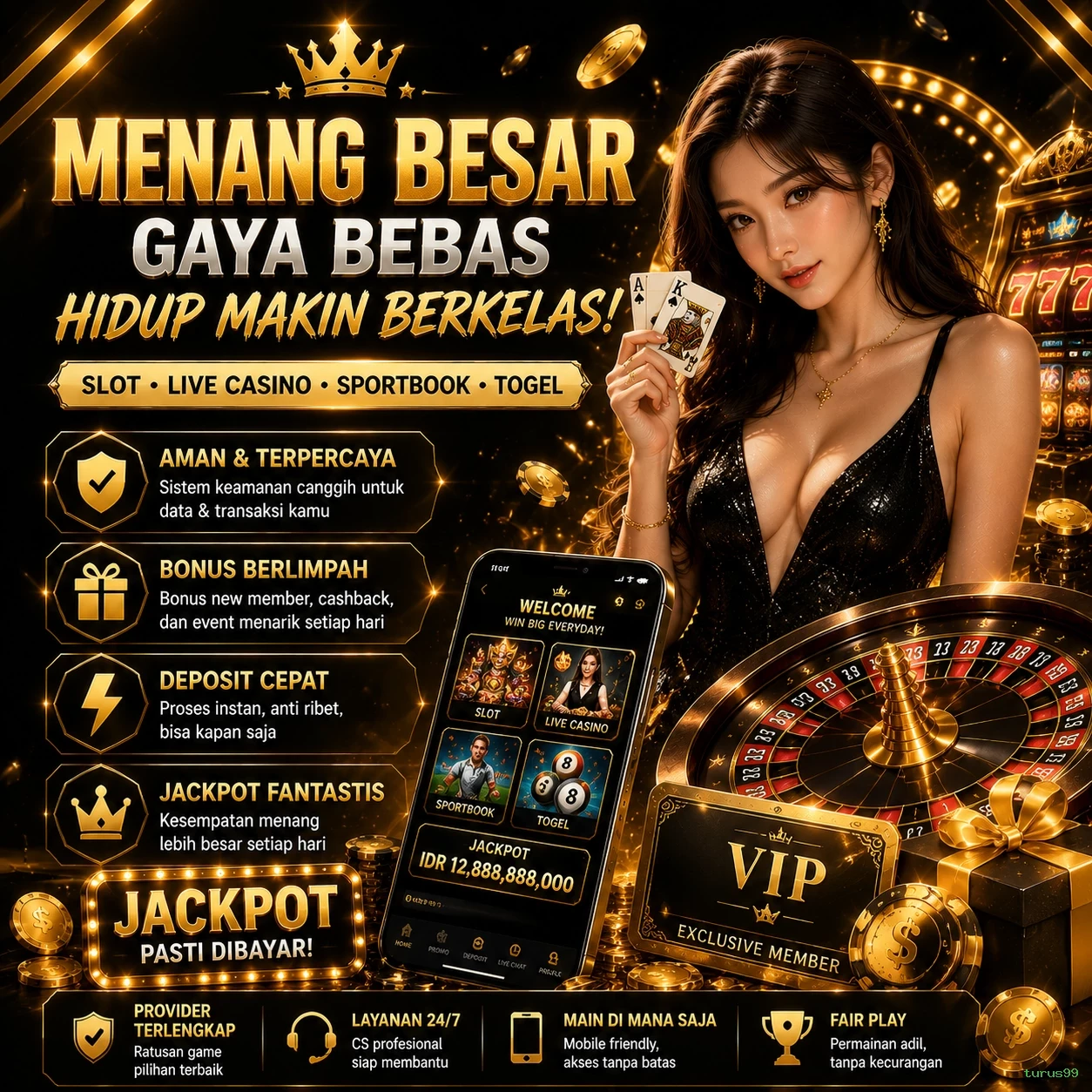 Ikon aplikasi turus99 resmi